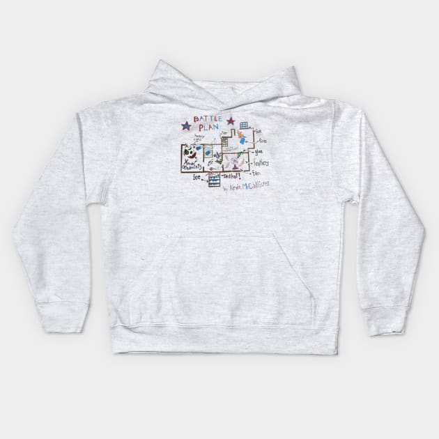 Battle Plan by Kevin McCallister Kids Hoodie by GSpark